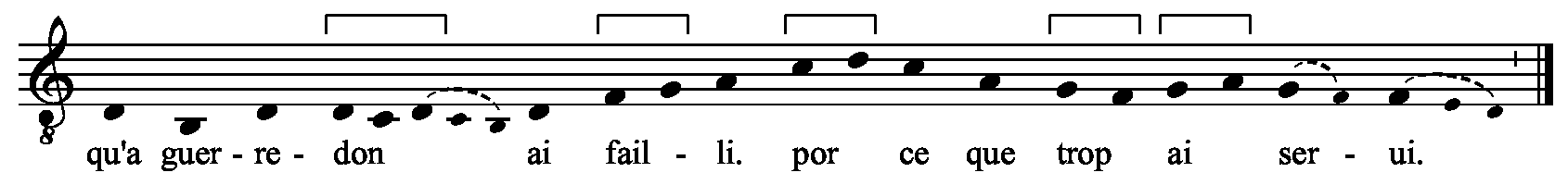 Refrain musical notation